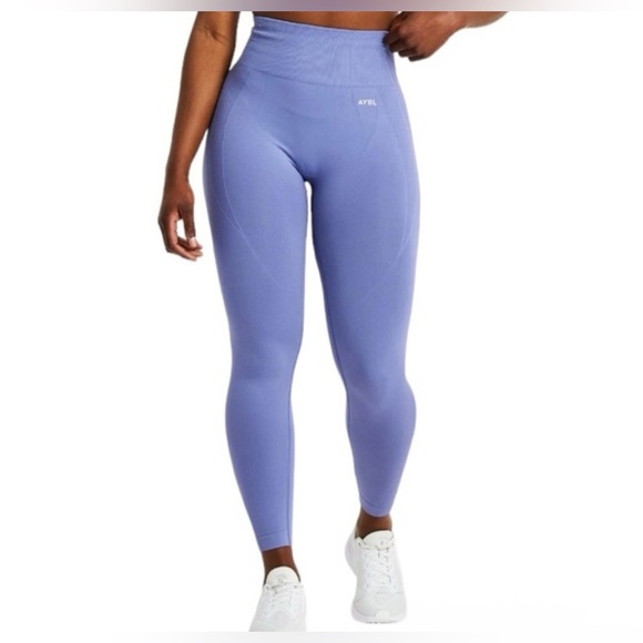 AYBL Pants - AYBL Balance V2 Seamless Leggings in Steel Blue-Size XS